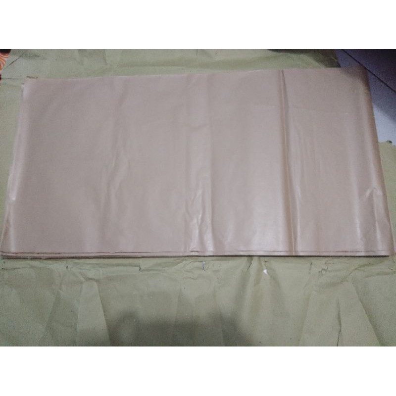 Jual Kertas Tissue Coklat Polos 80x40cm Isi 50 Lbr Untuk 100 Layangan