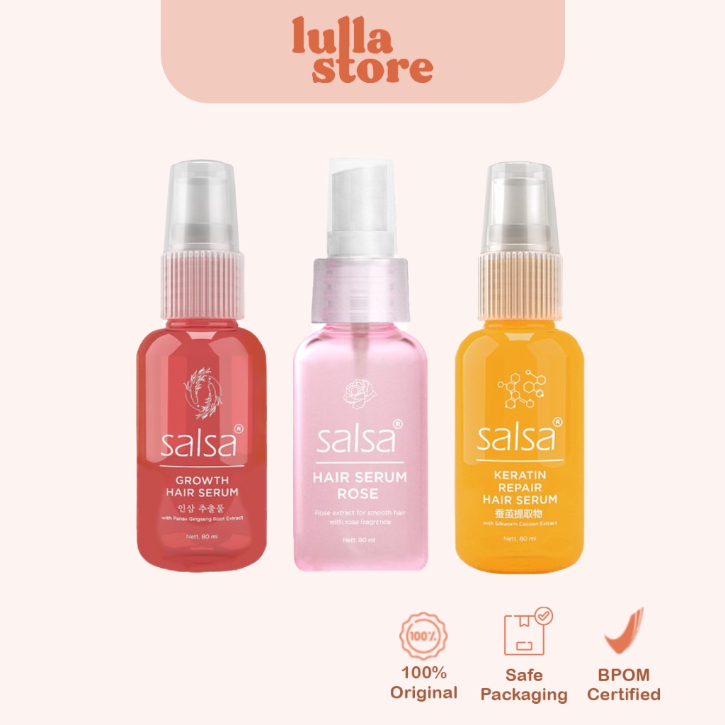 Jual Salsa Hair Serum Rose Spray Keratin Repair Growth Serum