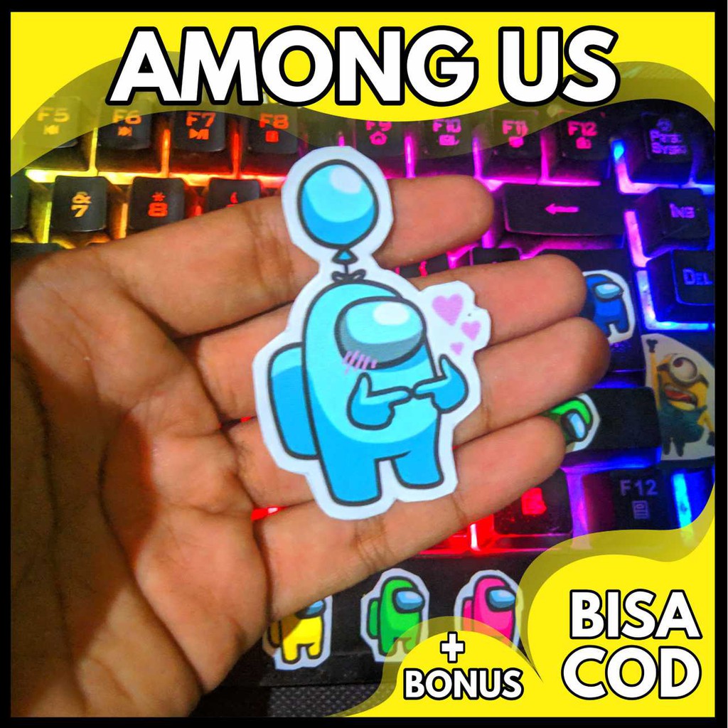 Jual STIKER AMONG US SKIN BALON BIRU MUDA Shopee Indonesia