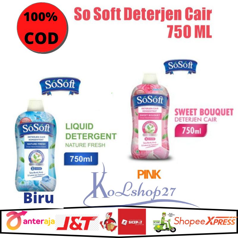 Jual Sosoft Deterjen Cair Konsentrat Botol Sosoft Ml Shopee Indonesia