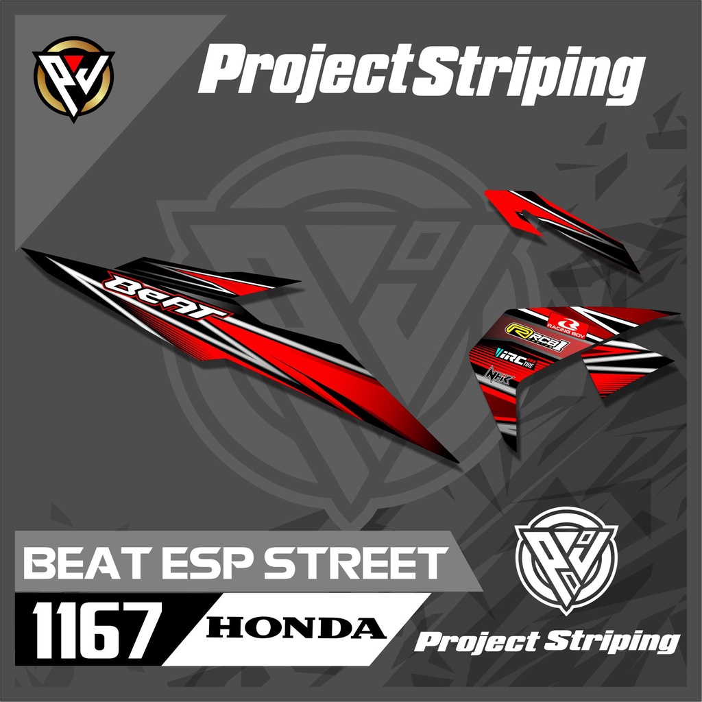 Jual Striping Honda Beat Street Esp Racing Sticker Semi Full Motor