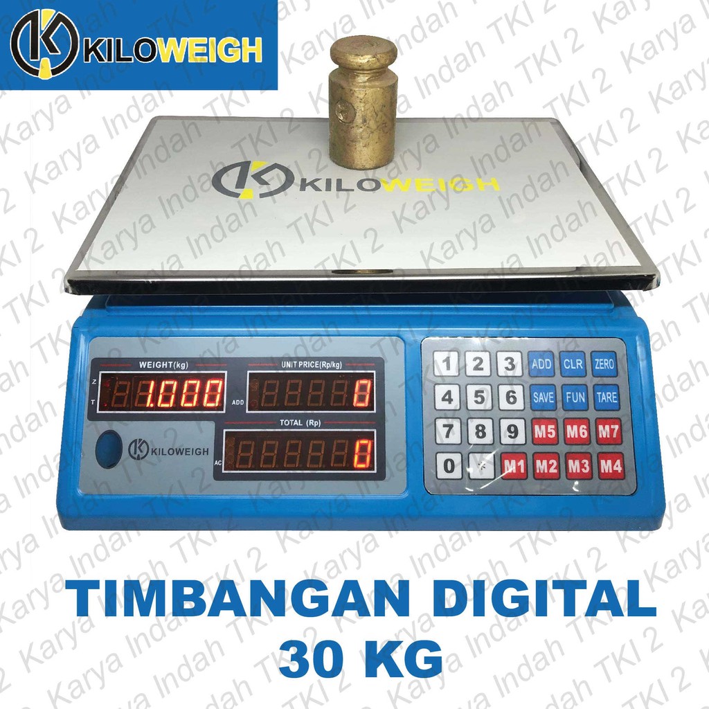 Jual Timbangan Digital 30 KG Baterai KILOWEIGH 30Kg Price Computing