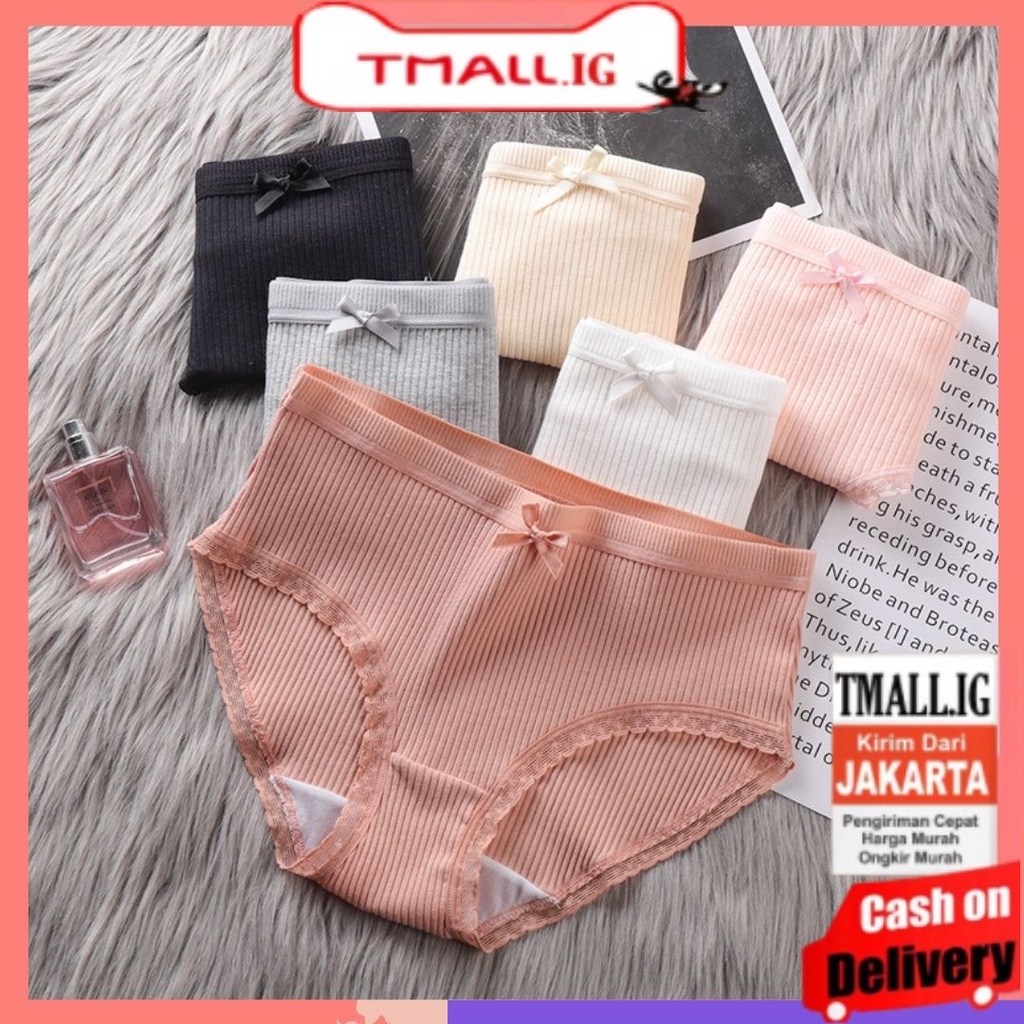 Jual Tmall TM 164 Celana Dalam Wanita Panty Nyaman CD Kolor Import