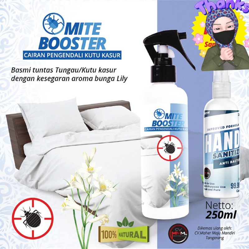 Jual Pembasmi Kutu Kasur Tungau Bed Kecoa Mujarab Harum 250ml Semprot