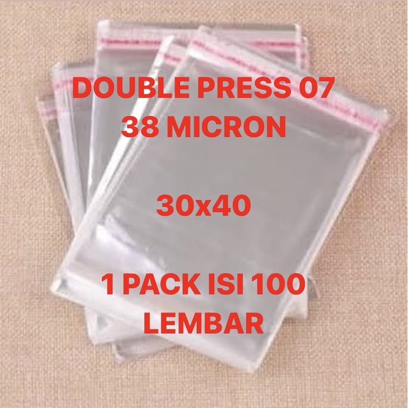 Jual X Micron Lembar Plastik Opp Seal Baju Garmen Shopee