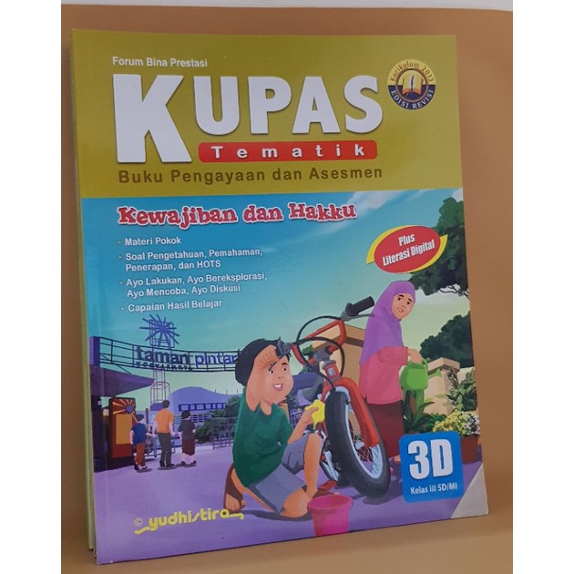 Jual Kupas Tematik Kelas 3 SD Mi 3A 3B 3C 3D 3E 3F 3G 3H Kurikulum 2013