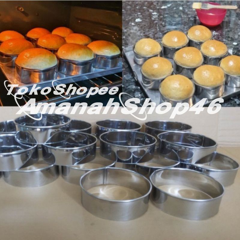 Jual Pcs Ring Roti Bulat Ring Burger Ring Cutter Stainless