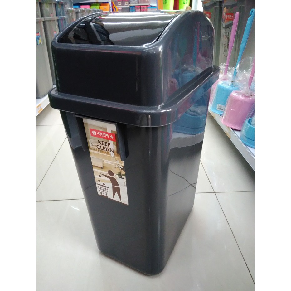 Jual Tempat Sampah Tutup Quadra Lion Star Liter Khusus Gojek