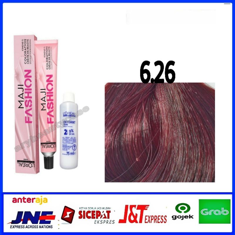 Jual L Oreal Majirel 6 26 Dark Iridescent Red Blonde Pewarna Rambut