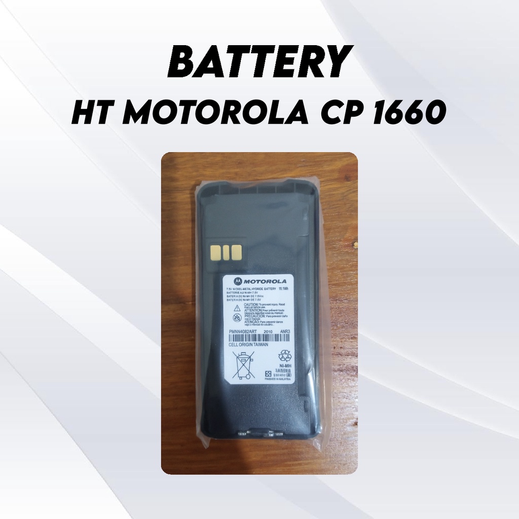 Jual Batre HT Motorola CP 1660 CP 1300 Komplit Beltclip Baterai Battery