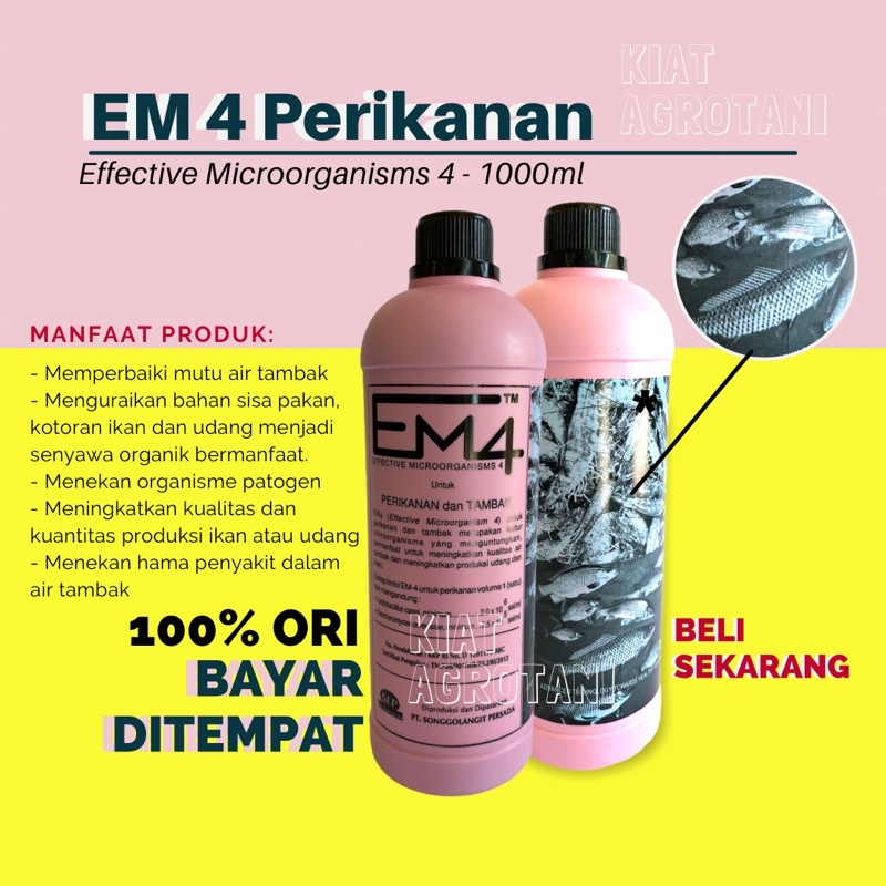 Jual Em Perikanan Perawatan Kolam Dan Tambak Pupuk Prebiotik Liter