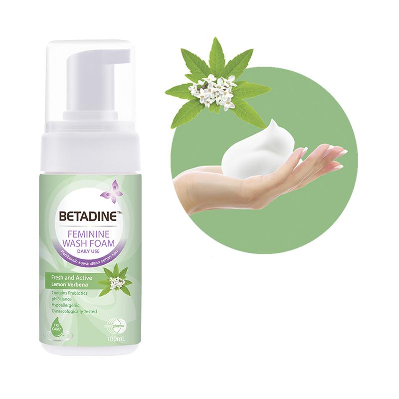 Jual Betadine Feminine Wash Foam Fresh And Active Lemon Verbena Ml