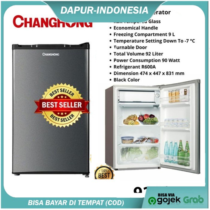 Jual NEW KULKAS MINI CHANGHONG CBC 100 Kapasitas 92 Liter ORI