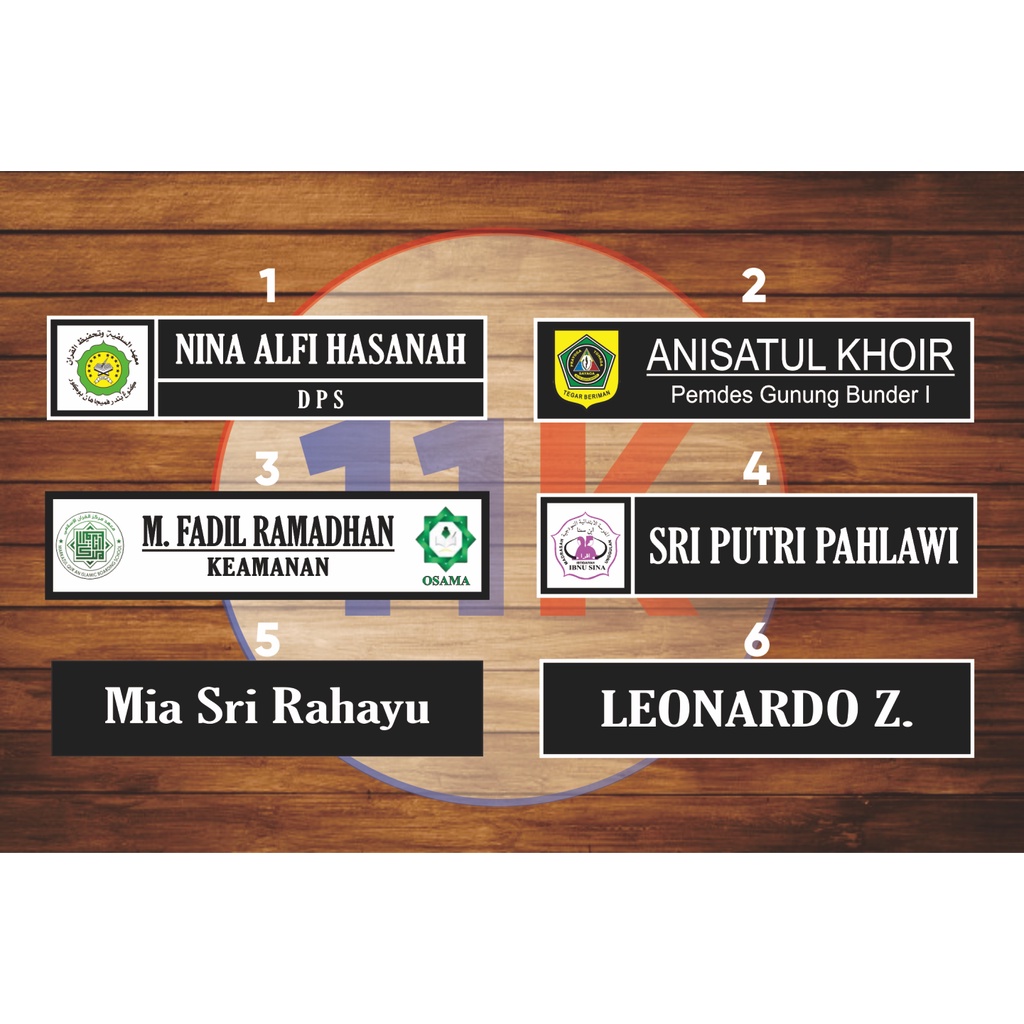 Jual Nametag Papan Nama Dada Akrilik Shopee Indonesia