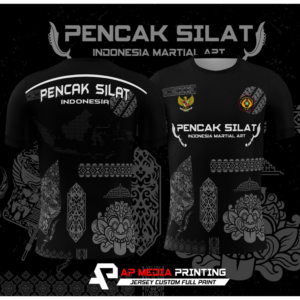 Jual Kaos Jersey Pencak Silat Tapak Suci Motif Batik Nusantara Full