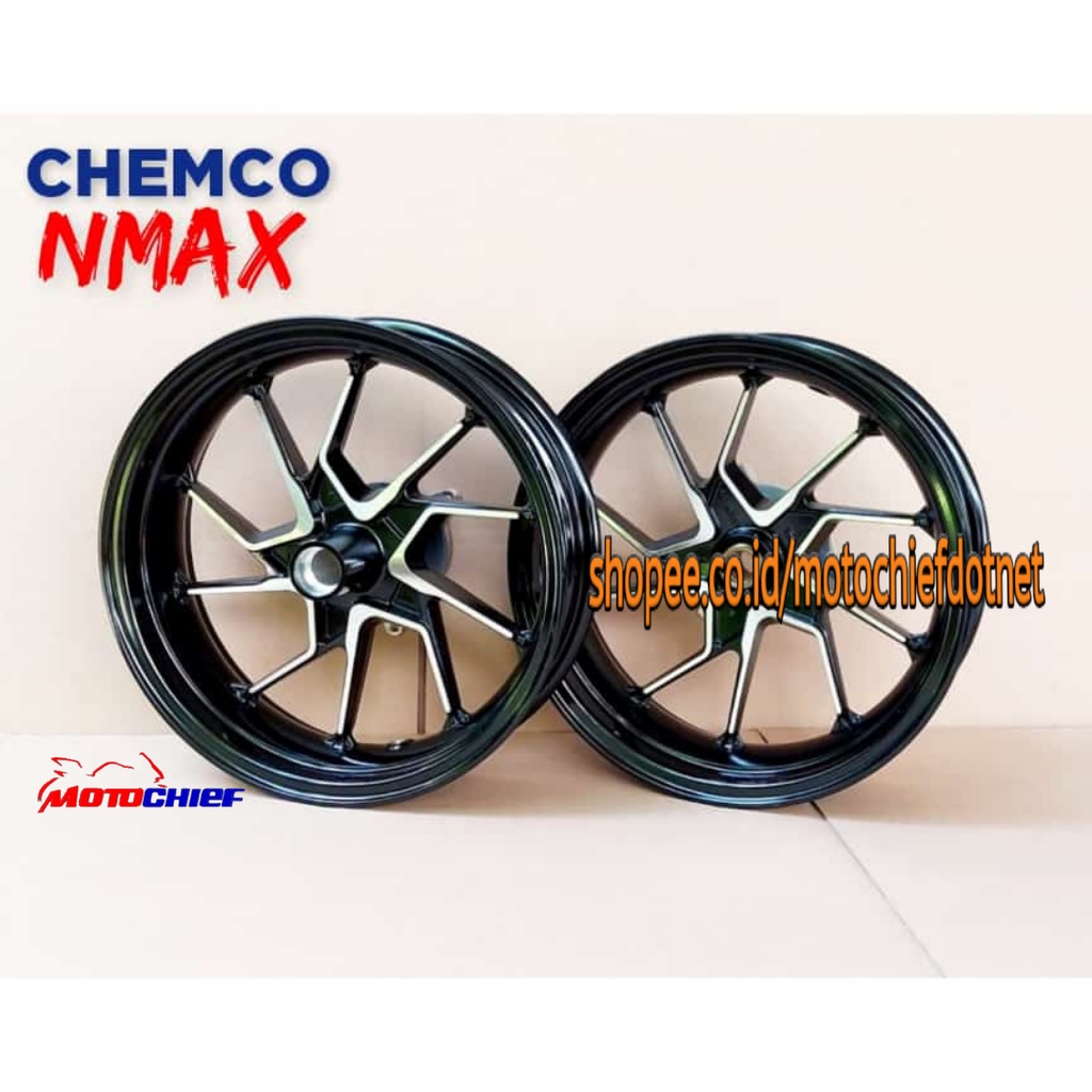 Jual Velg Racing Tapak Lebar Chemco New Nmax Black Chrome