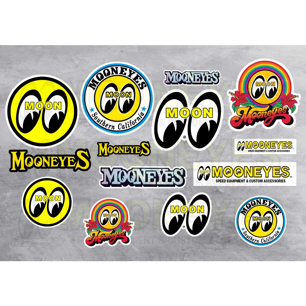 Jual STIKER MOONEYES STICKER STIKER MOTOR STIKER HELM PACKAGE MOONEYES