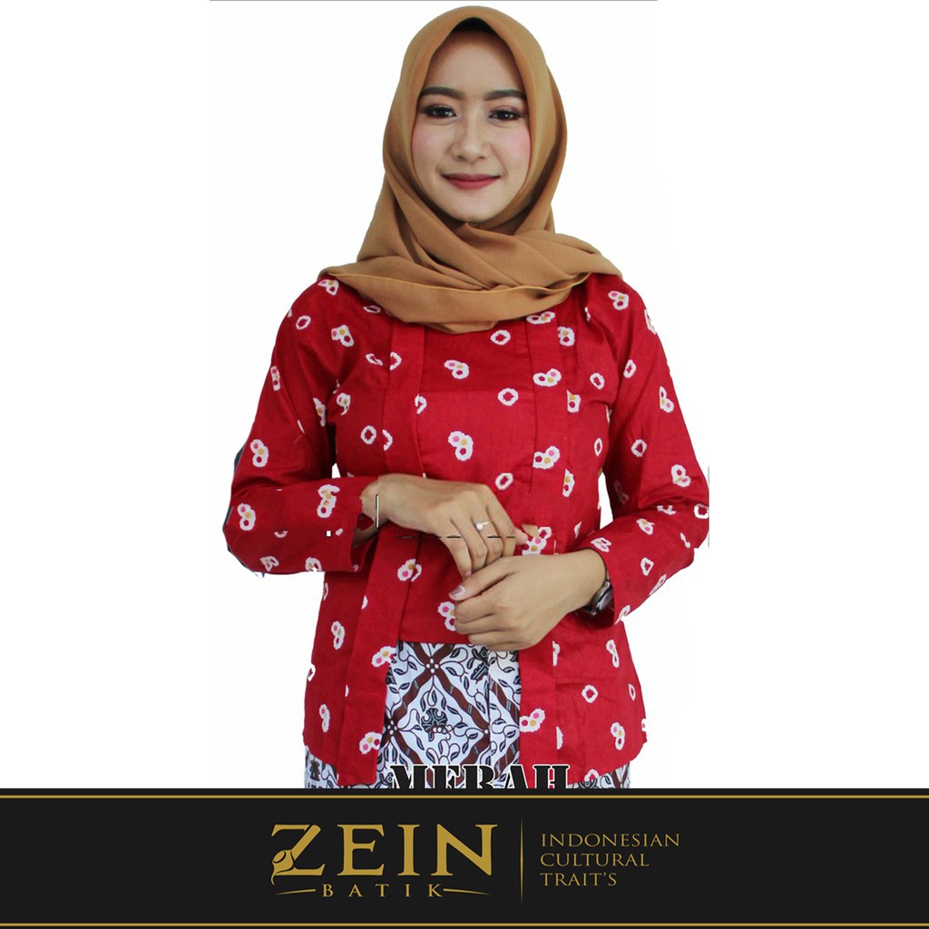 Jual Kebaya Batik Kutubaru Jumputan Printing Dian Sastro Kembang Mekar