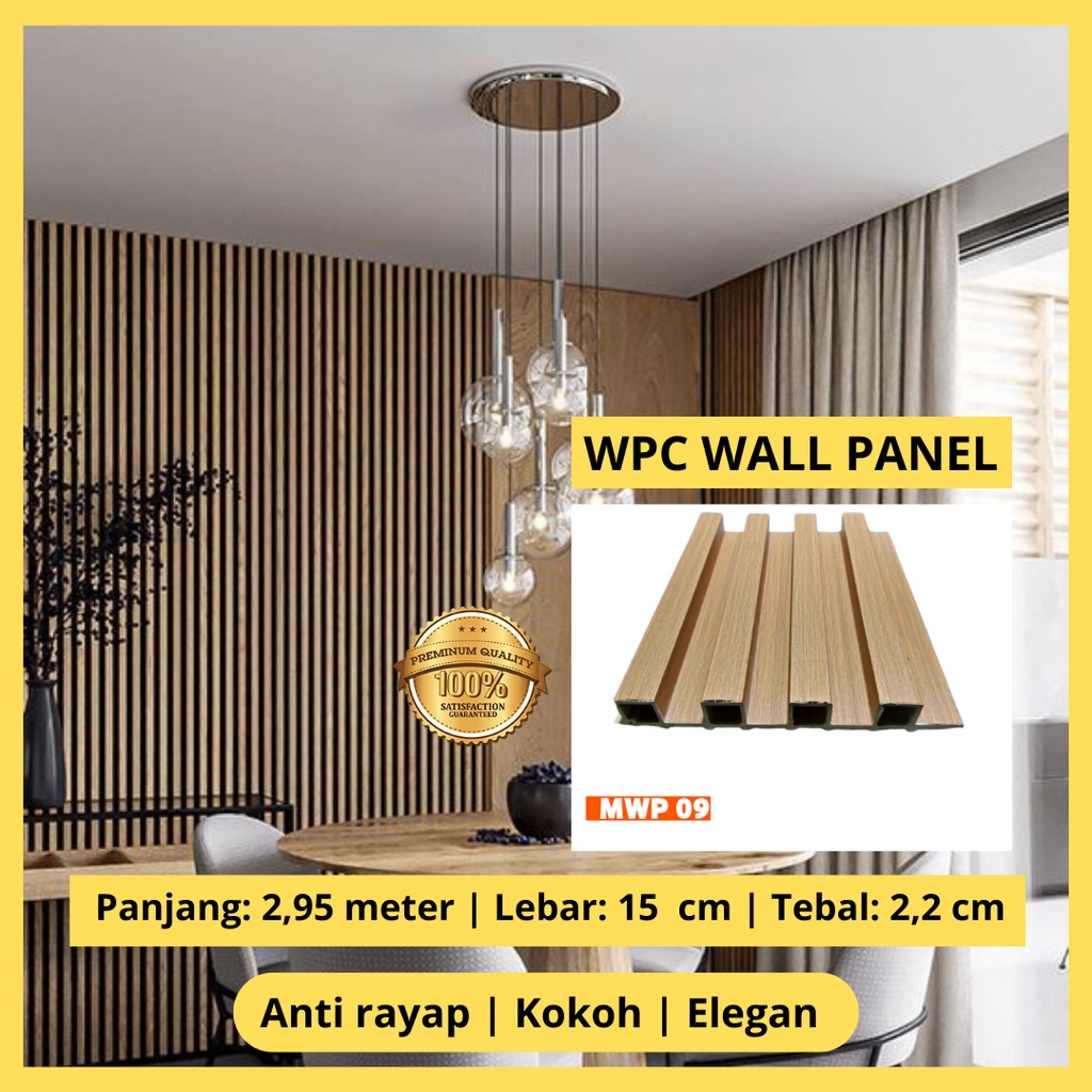 Jual Interior Dinding WPC Wall Panel Wood MWP 09 Shopee Indonesia