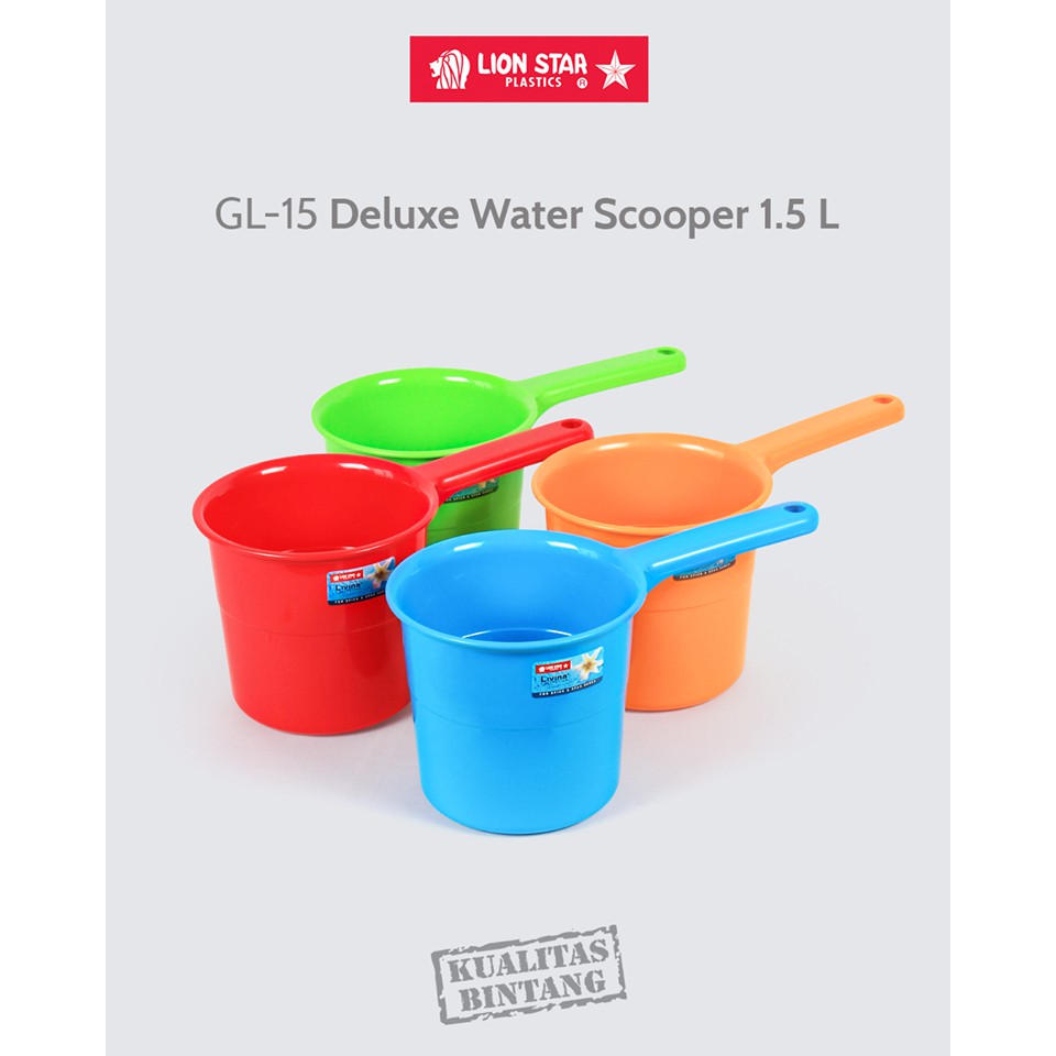 Jual Gayung Deluxe LION STAR GL 15 Deluxe Water Scooper 1 5 Liter