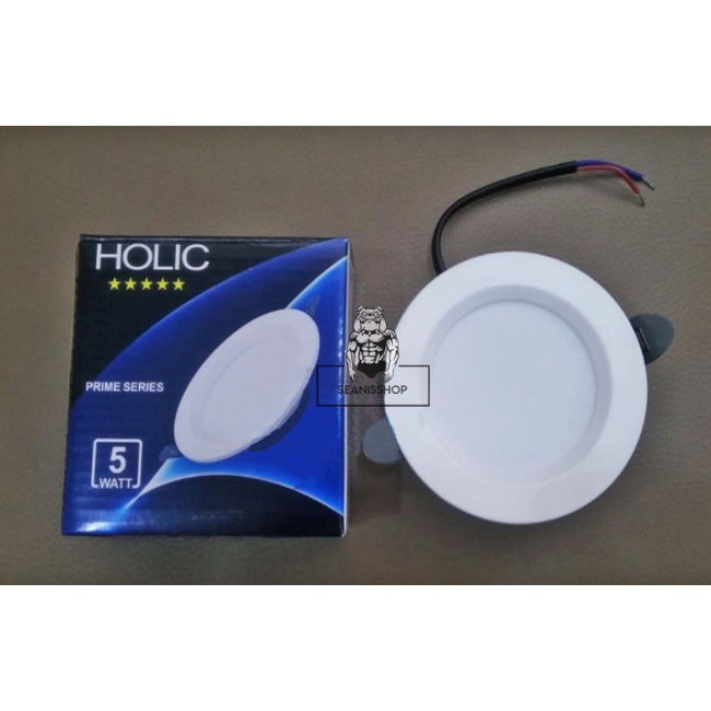 Jual Lampu Plafon Downlight HOLIC 5 Watt 5W Inbow LED Panel Bulat Putih