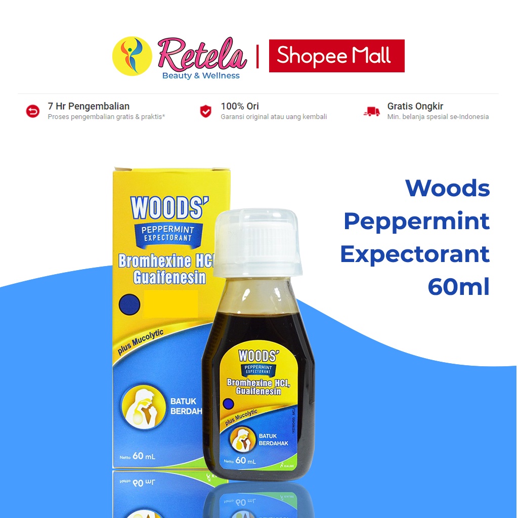 Jual Woods Peppermint Expectorant 60ml Obat Batuk Berdahak Shopee