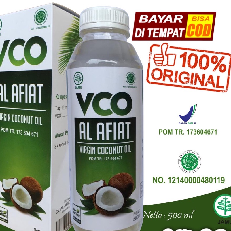 Jual Vco Ml Original Virgin Coconut Oil Al Afiat Ml Minyak