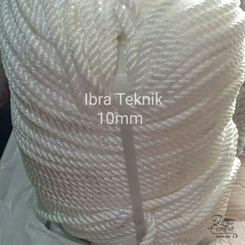 Jual Tali Nilon Tambang Tampar Nylon Rope 10mm Tali Bendera Jala Jala