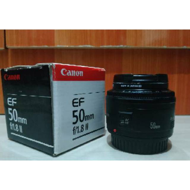 Jual SECOND Lensa Canon 50mm F 1 8 Series II Gen 2 Fix Prime Fixed EF