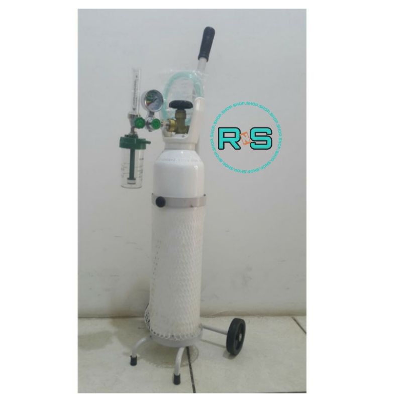 Jual Paket Siap Pakai Tabung Oksigen 1 M3 Troli Regulator 3 In 1