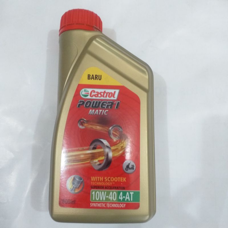 Jual Castrol Power Ml W At Api Sn Jaso Mb Shopee Indonesia