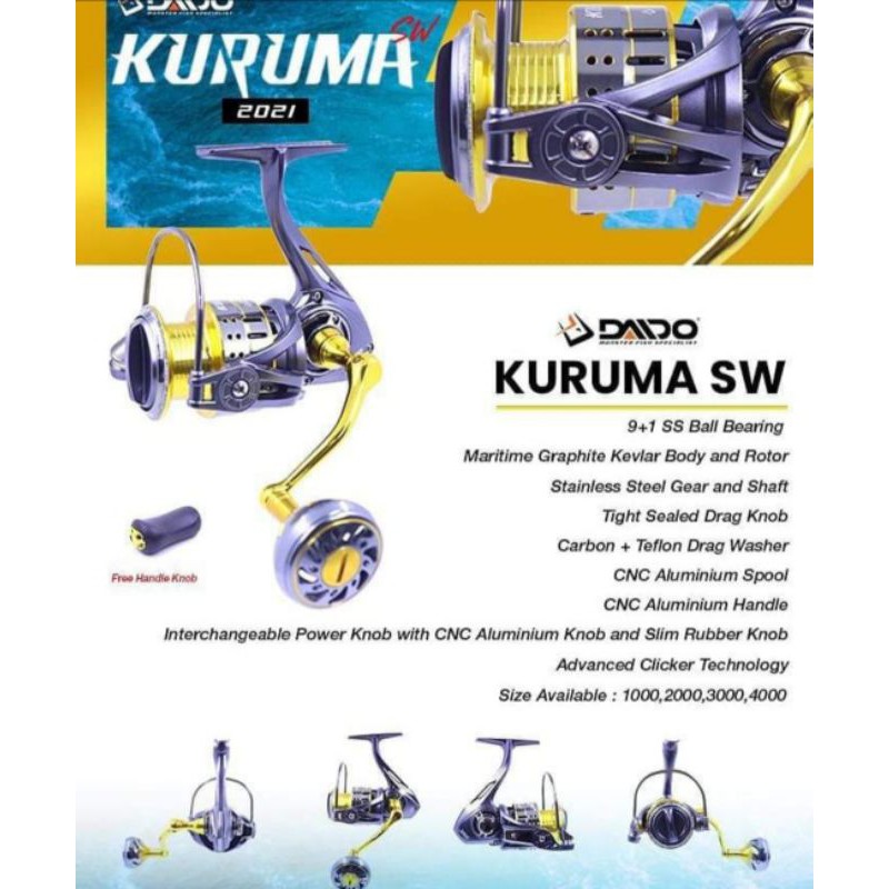 Jual Daido Kuruma SW Reel Power Handle Shopee Indonesia