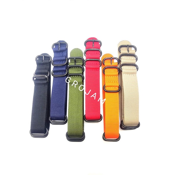 Jual Strap Tali Nato Polos Jam Tangan PVD Nylon Nato Zulu Canvas Nato