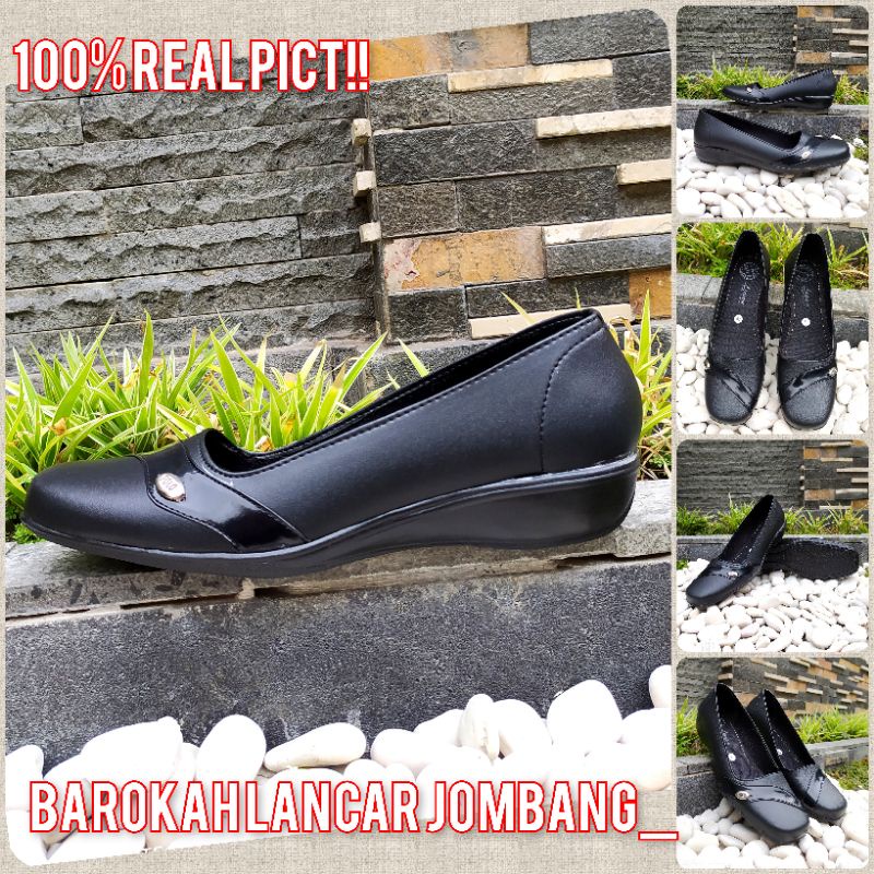 Jual SEPATU PANTOFEL WANITA GURU KANTOR HAK 3CM SIZE 37 41 3CM PB 01