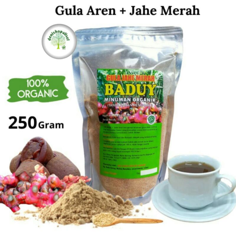 Jual Gula Jahe Merah Baduy Gr Minuman Organik Bandrek Gula