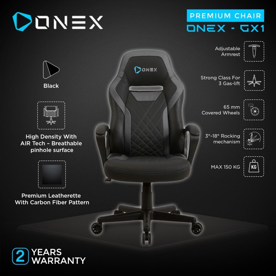 Jual Onex Gx Premium Quality Kursi Gaming Youtuber Gaming Chair