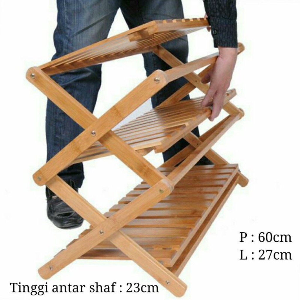 Jual Rak Kayu Lipat Rak Sepatu Rak Tanaman Rak Display Rak Kayu