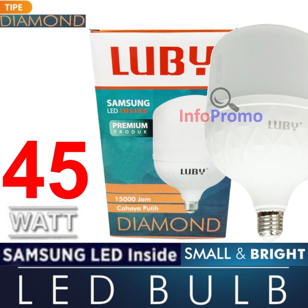 Jual Bohlam Lampu 45 Watt Samsung LED Inside Luby Diamond Capsule