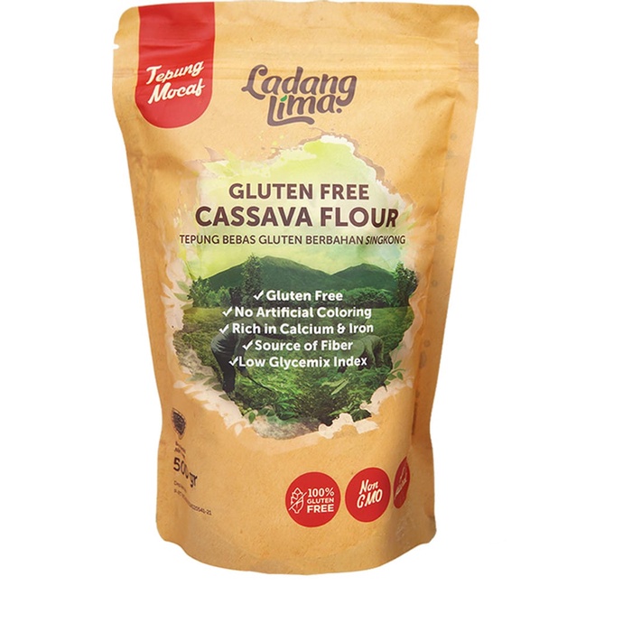 Jual LADANG LIMA CASSSAVA FLOUR TEPUNG SINGKONG GLUTEN FREE TEOUNG