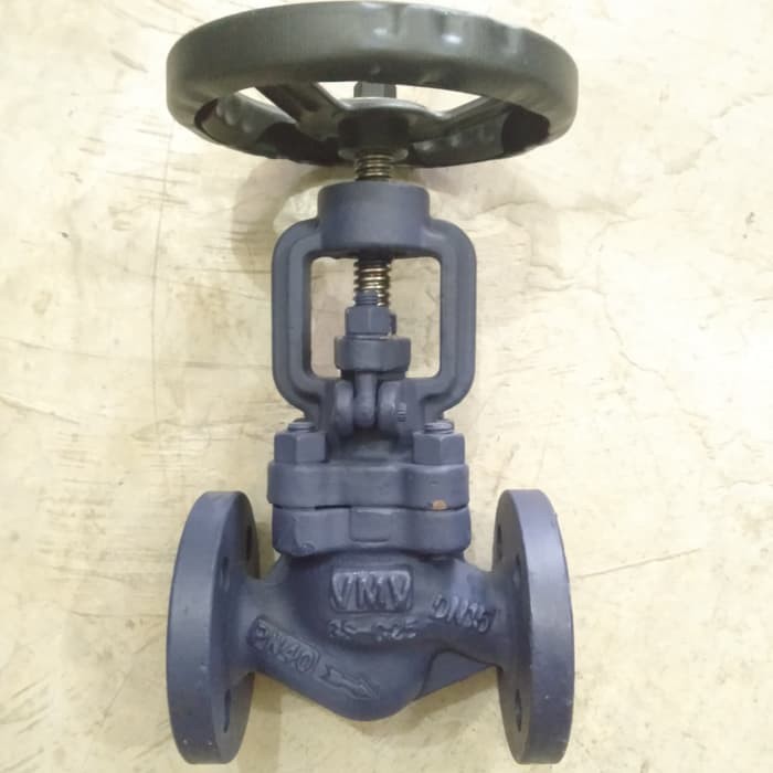 Jual Globe Valve Cast Iron DN 15 1 2 PN 40 Flange End PN40 Inch