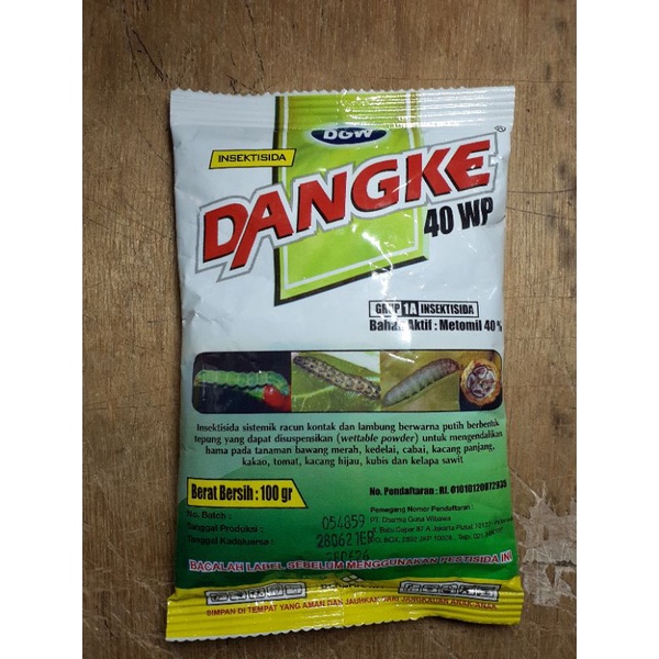 Jual Insektisida DANGKE 40 WP 100 Gram Bahan Aktif Metomil 40