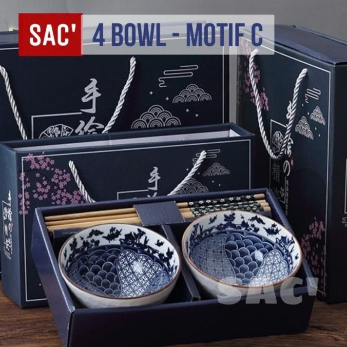 Jual DONBURI Japanese Bowl Set Mangkok Sumpit Set Alat Makan Gaya