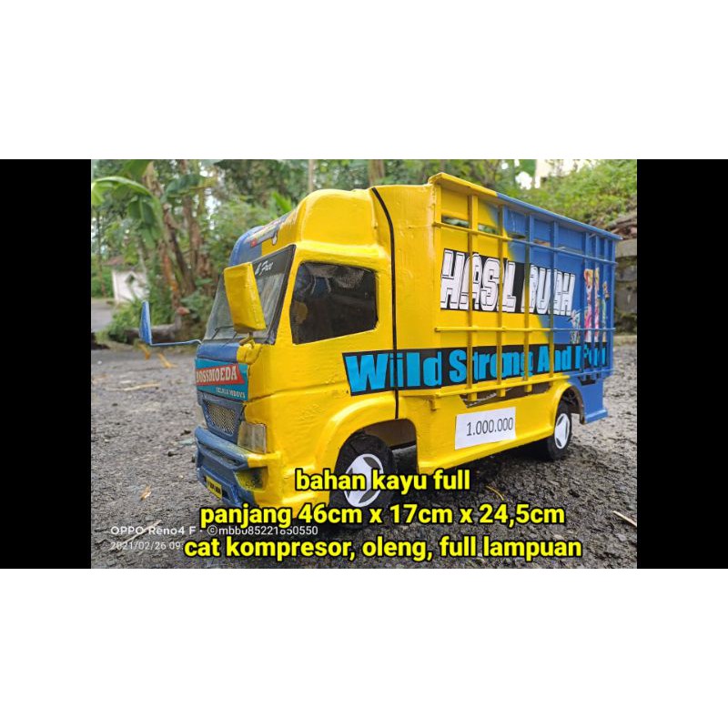 Jual Miniatur Truk Kayu Jumbo Oleng V4 Shopee Indonesia