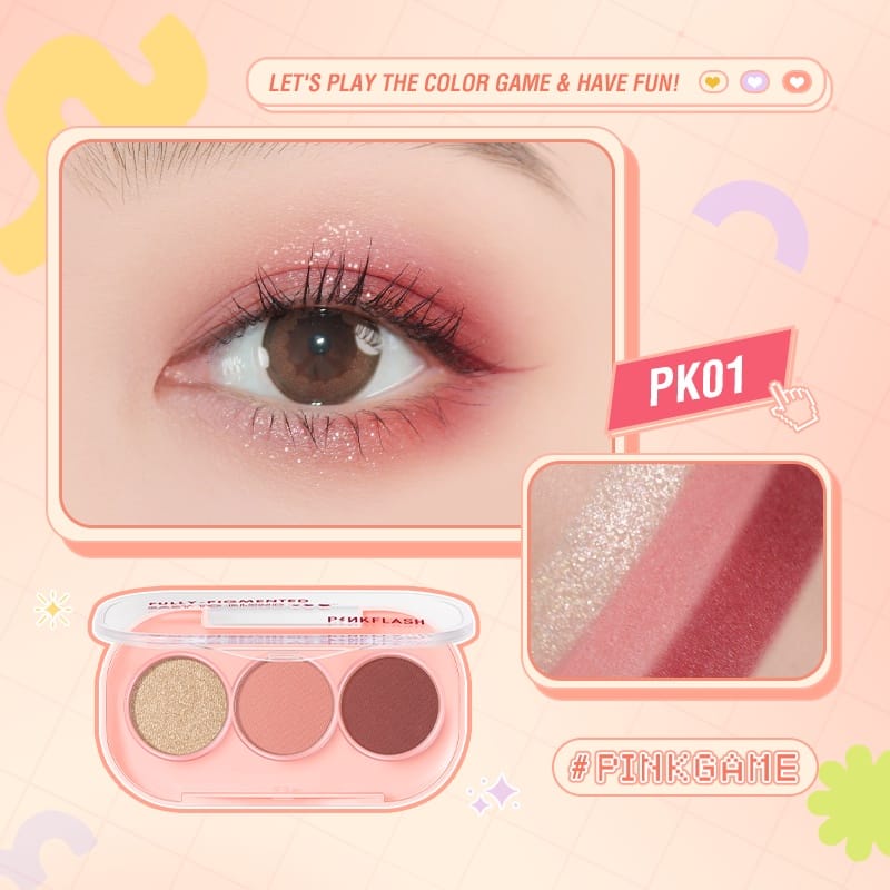 Jual Pinkflash Pf E Pan Eyeshadow Palette Shopee Indonesia