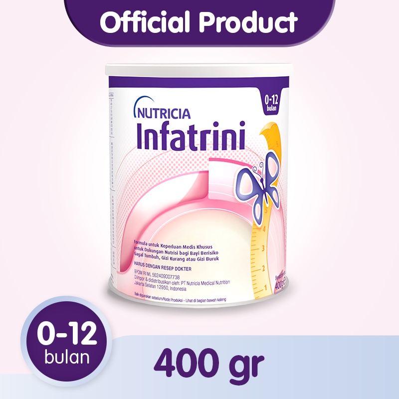 Jual Nutricia Infatrini Powder 400gr Susu Keperluan Medis Khusus Bayi