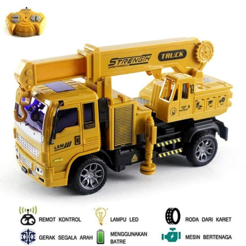 Jual Mobil Remot Rc Truck Crane Remote Kontrol Mainan Rc Car Truk