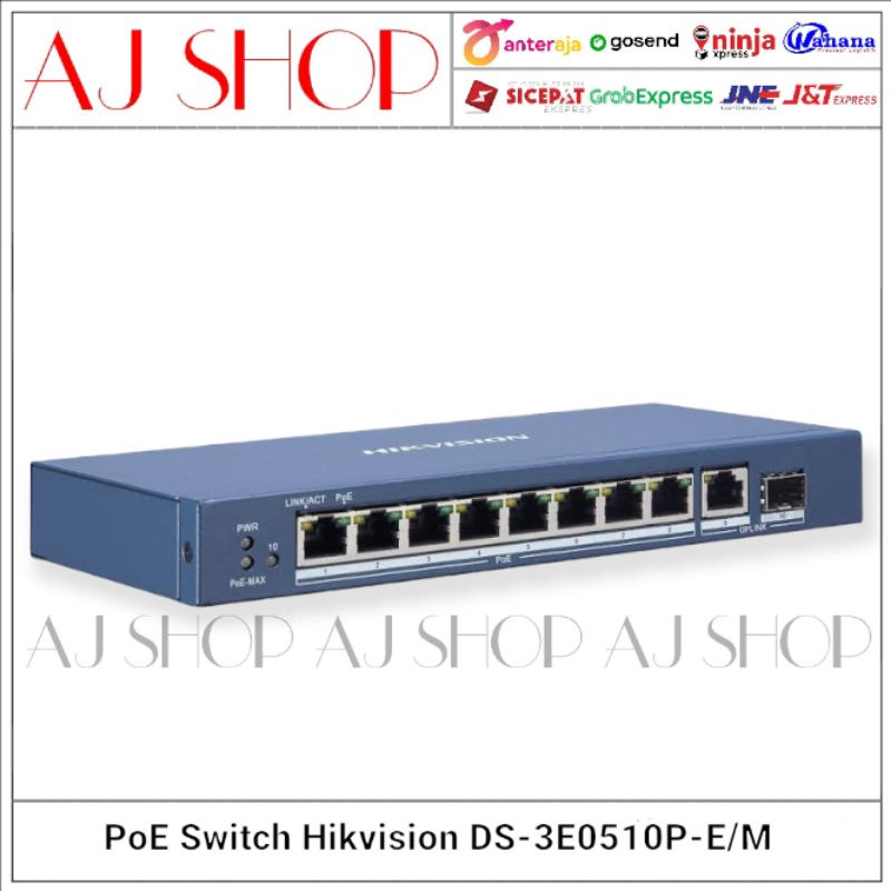 Jual Hikvision Ds E P E M Switch Hub Poe Hikvision For Ip Camera