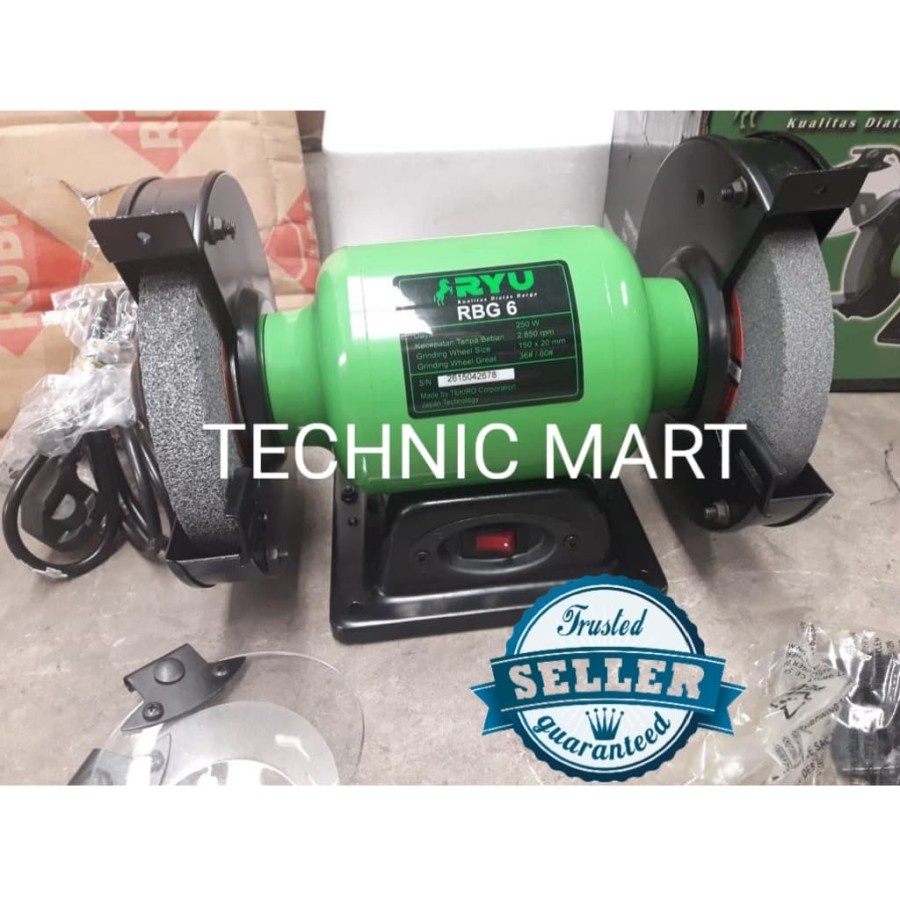 Jual Mesin Gerinda Duduk RYU 6 Inch RBG 6 Bench Grinder RBG 6