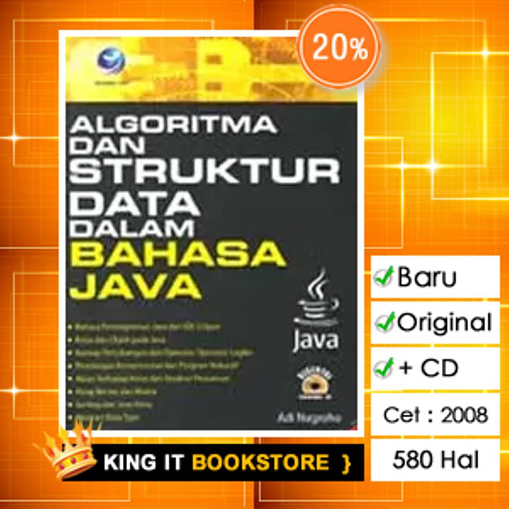 Jual Buku Algoritma Dan Struktur Data Dalam Bahasa Java Adi Nugroho