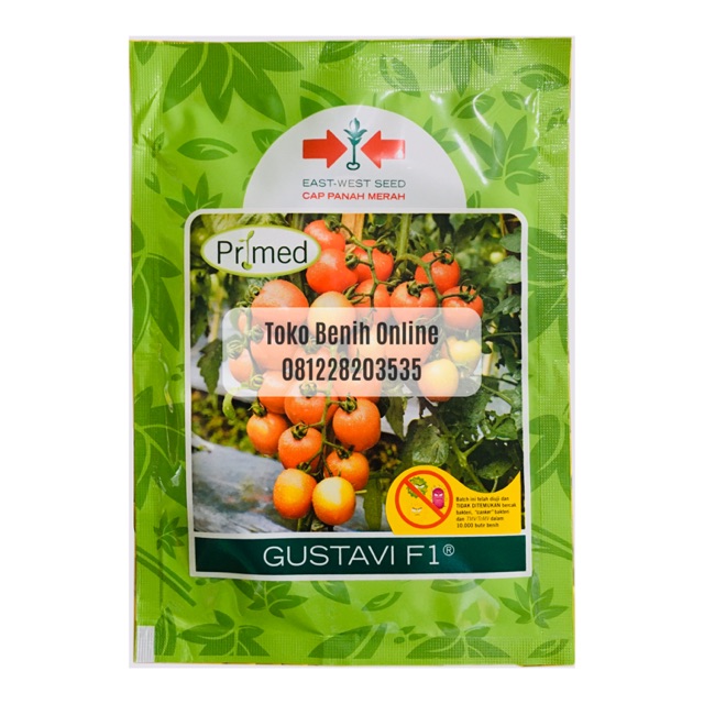 Jual Benih Tomat Gustavi F Regular Primed Butir Panah Merah